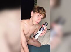 Bottle Play in Bed