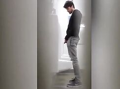 Pee spy hot guy