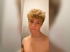 Blond wrestler teasing us!