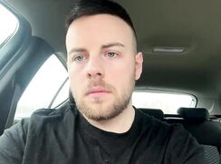 Risky Jerk-off in the Car