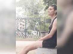Risky piss in public