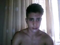 Webcam muscle boy in sloggi underwear wanks and shows ass (no cum)