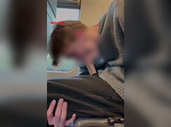 Twink Selfsucks On A Public Train porn