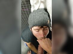 Deepthroat Bathroom Face Fuck For Uncut Cock porn
