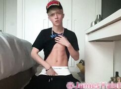 AA Vid - Gay porn sexy blond cutie solo ass play hot dick and body tube