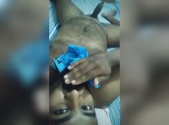 Sri lankan boy with blue underwear dirty show in webcam