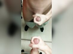He made a mess on the changing room mirror