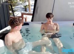 Boyz hot tub fun