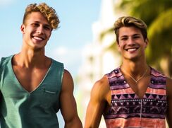 Rubax Video - Gay LOVE in MIAMI Gay Boys (AI) On the Ocean Dr of Miami Beach