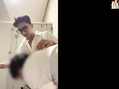 AA Vid - Gay porn cute nerdy asian boy jerked off in public bathroom amateur tube