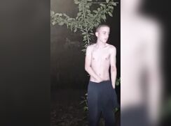 Austria guy strip naked outside