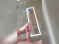 Fountain of sperm - On mirror - 07-03-25