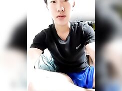 Japanese College guy wanks off in his Dorm-room - AI Enhanced