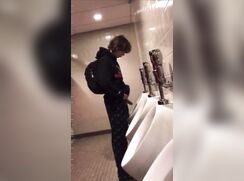 Hot dude in bathroom shows dick