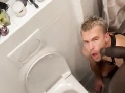 Piss slave used by gigantic BBC