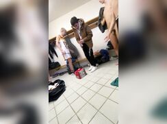 Spying on sports guys in locker room