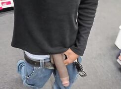 Black Guy Exposes His BBC While Shopping For Sneakers porn