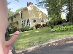 Shaven Twink Wanders His Street Naked & Hard porn