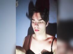 eating my sissy cum