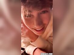 Hi Daddy! Boy shows ass and cums for daddy