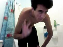 Another well-endowed handsome young guy gets naked