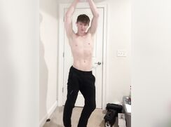 Cute Uncut Shaved Twink Gets Naked While Dancing porn