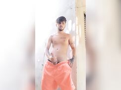 Twink Arab hot wanks outdoors - 07-10-25