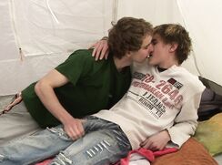 Handsome , And Young Twink : Patrik Janovic, Fucks : Karel Fox in A Tent Of A Camping