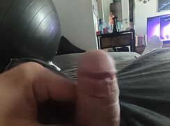 soft dick with lots of skin and moan