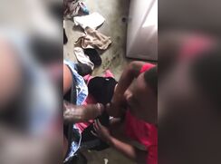 Black young man suck