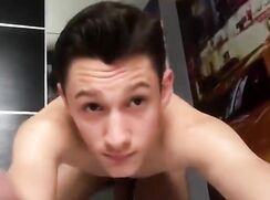 Jerking off for my gf to start the day