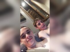 Friends jerking each other off