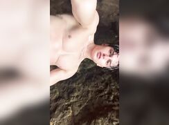 cute fit ertube baited off in the sea