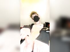 Gay twink masturbating and moaning loudly - 07-17-25