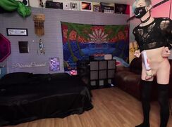 Trap tied standing with no way out(Vibrator Orgasm+Timed Lock) - 07-17-25