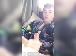 cute chating showing dick