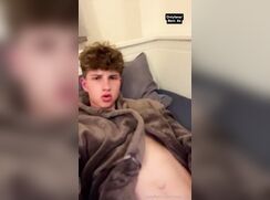 cute fit curly benny baited on bed off