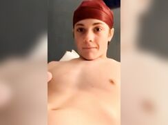 cute bandana guy big shot cumming off
