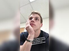 cute fit dan jensen showing hole wanks off
