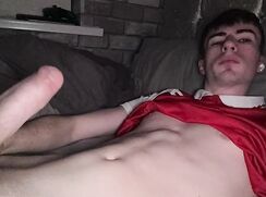 English Chav Boy Cums Ropes In Bed