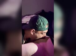 Fag from Amsterdam sucking dick and licking feet