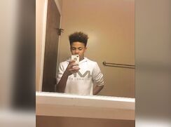 cute black boy shows it all