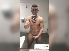 College Guy Jerks Off In Dorm Toilets