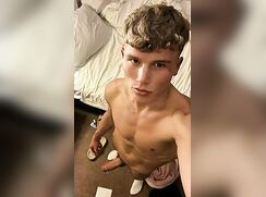 hot blond big cock twink