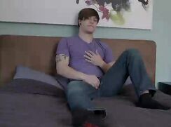 Highschool jock Donny shows dick