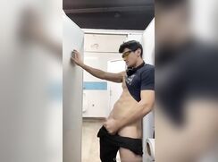 Rest stop restroom stall