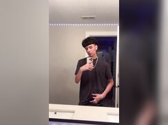 Yummy Latino tiktoker jerk cum and sextape