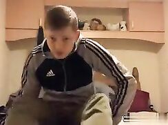 Real str8 Chav lad says hello and shows