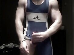 Wrestler cum on cam