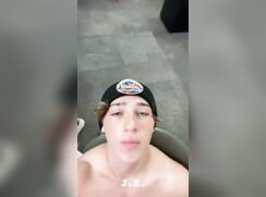 cute fit big dick JK blonde jerks off